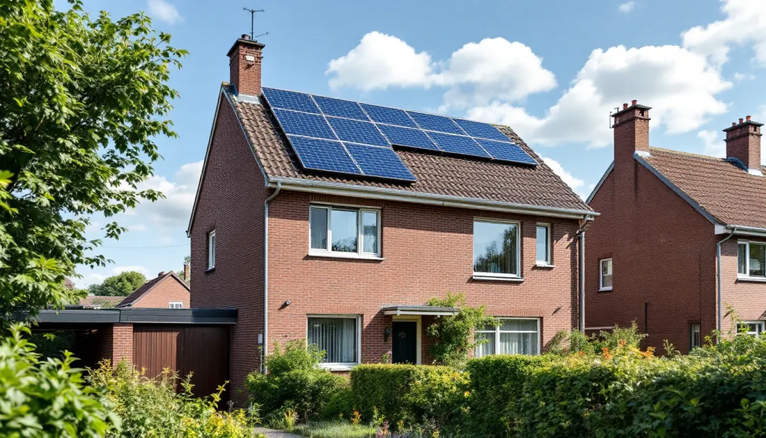 Maison belge avec panneaux solaires éligible aux aides régionales